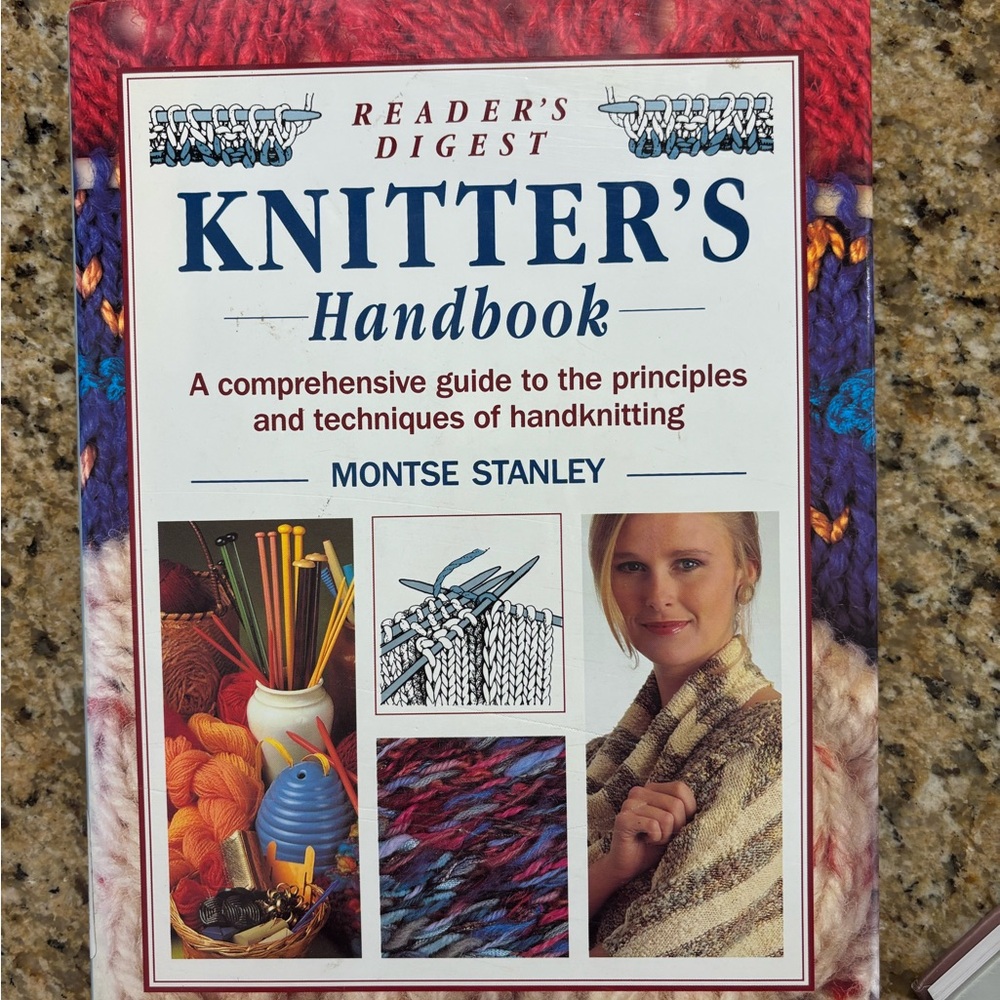 Knitter's Handbook - Red and Blue Cover
